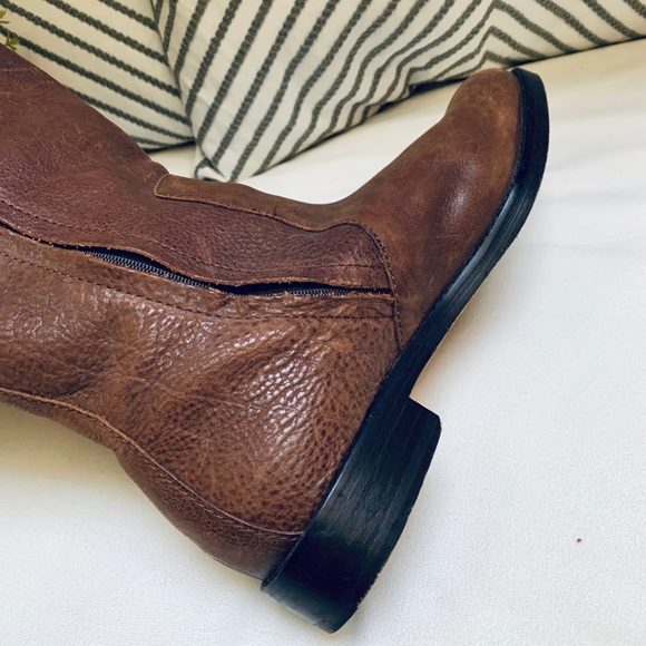 Cole Haan Brown Leather Riding Boots - Picture 11 of 16